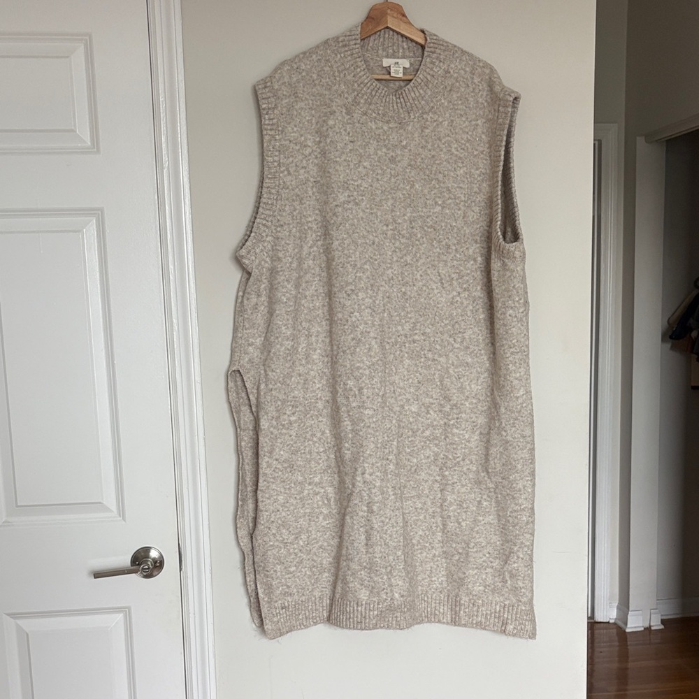 H&M Beige Knit Sweater Tunic